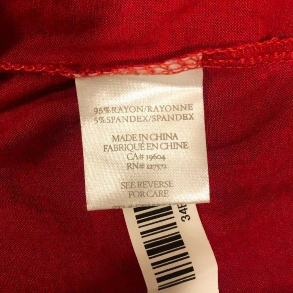 ***SOLD*** Red Summer Casual Flowy Sleeveless Short Dress with Pockets - Picture 6 of 6